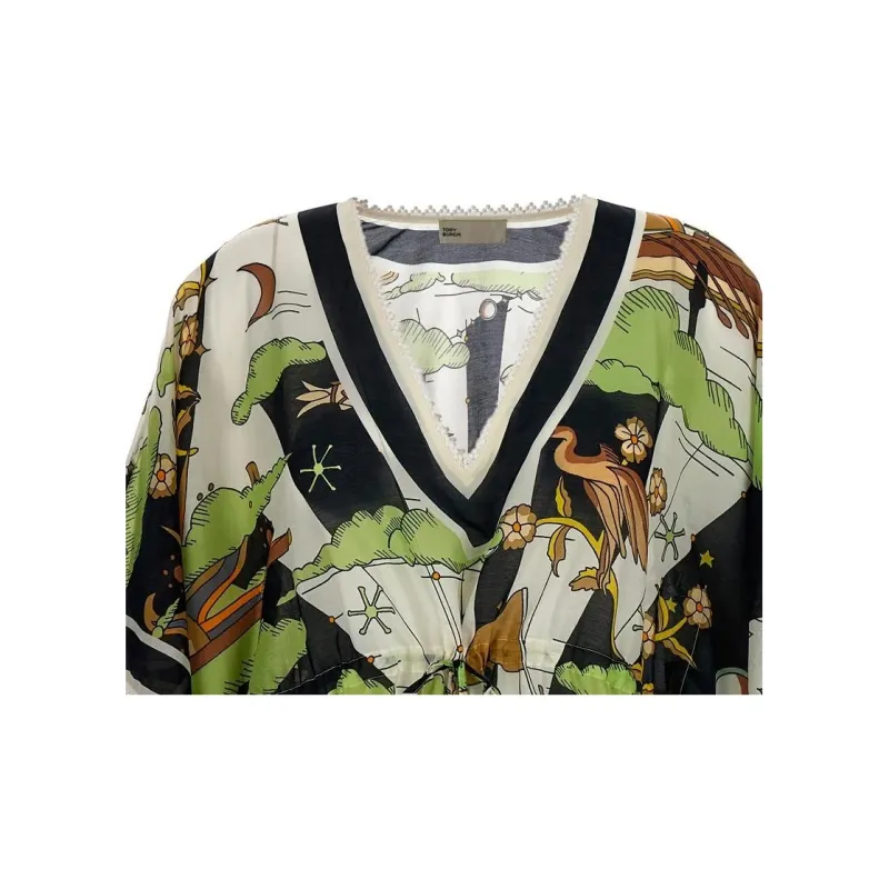 TORY BURCH Graphic Printed Mini Dress-5