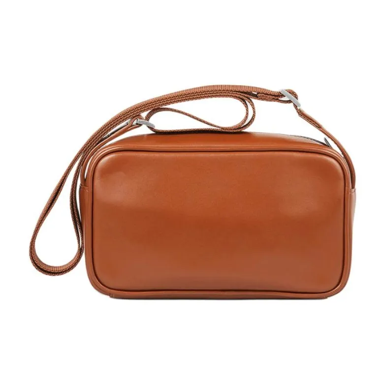 Sandro Cow Leather Portable Crossbody Bag Shoulder Bag Small Size Men's Brown-2