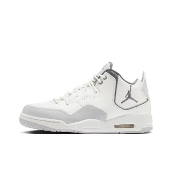 Jordan Courtside 23 Cushioned Slip Resistant Mid Top Vintage Basketball Shoes Men's Gray White
