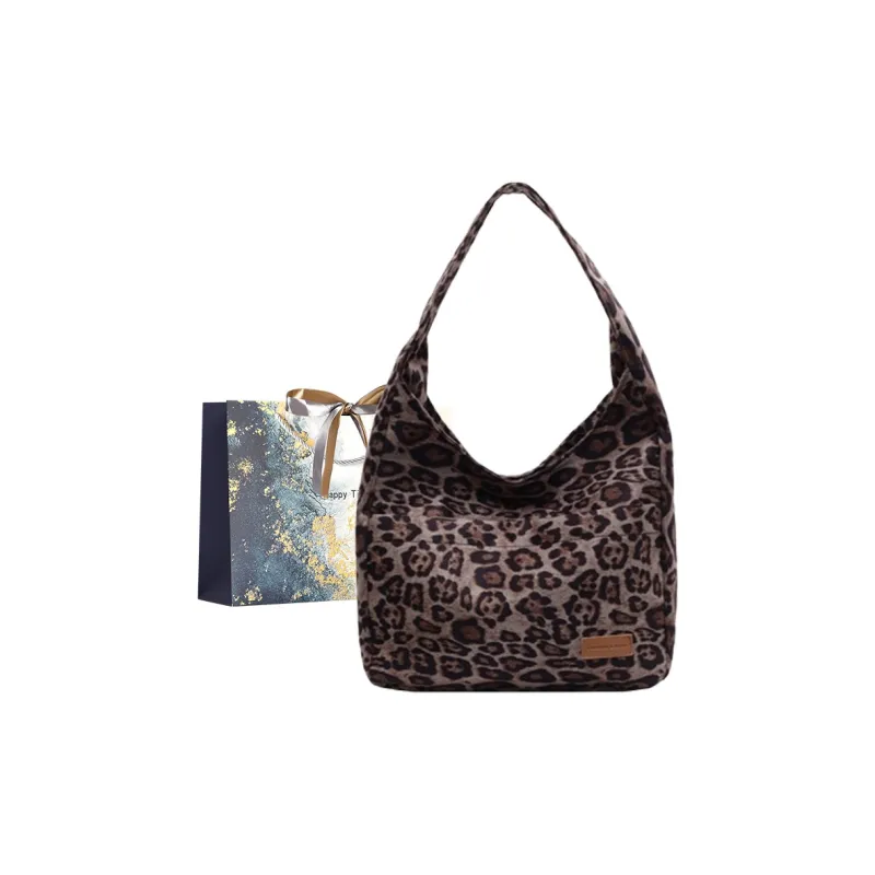 Iman's House Leather Velvet Handbag, Shoulder Bag Women's Brown/Coffee-4
