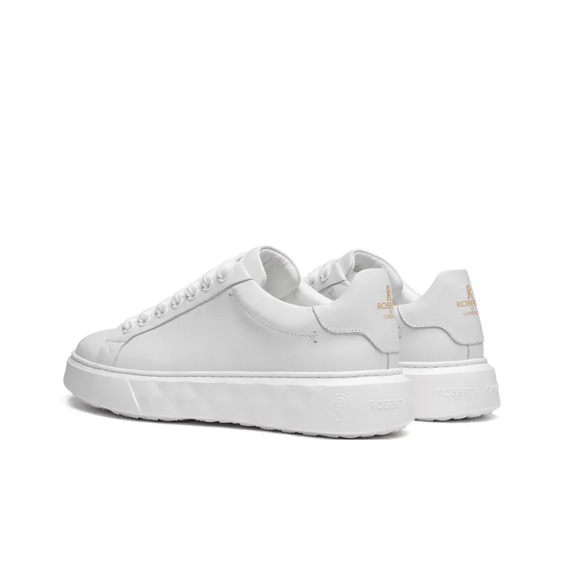 ROBERTA DI CAMERINO Low Top Skateboard Shoes Men's White-3