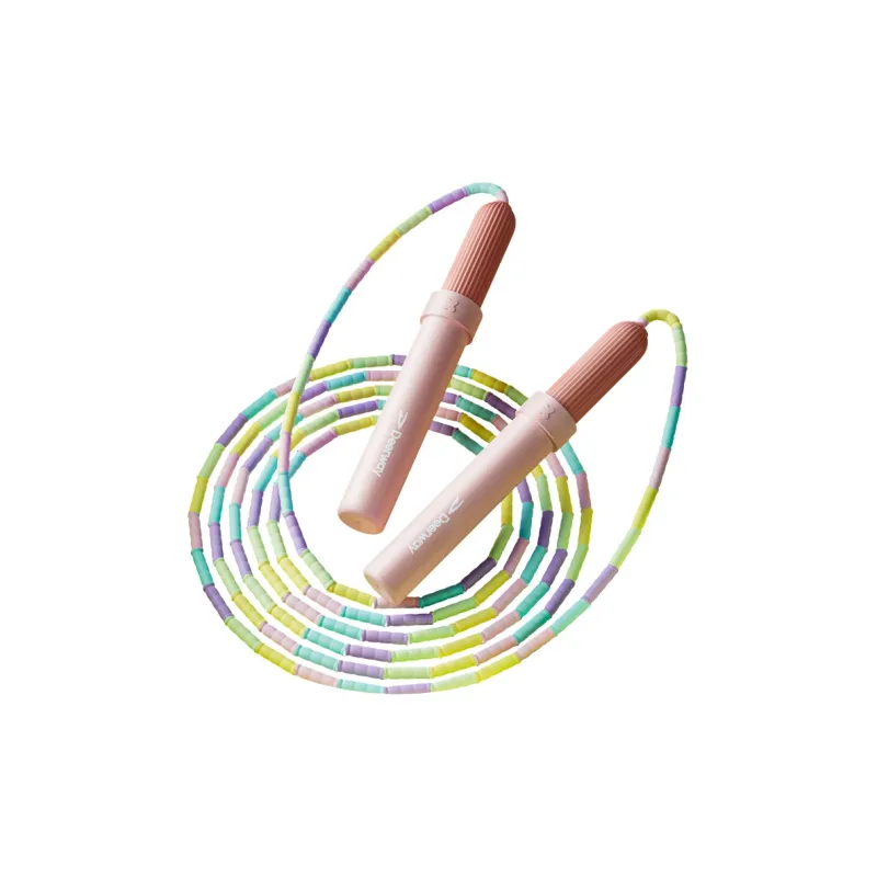 DEERWAY Casual Entertainment Non Countable Jump Ropes Kids PVC+Steel Wire Rope PVC Controller 2.8m Pink Purple-12