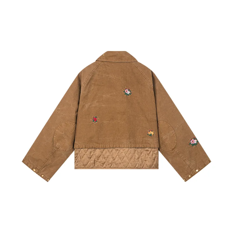 UOOYAA Puffer Jacket Women's Coffee-1