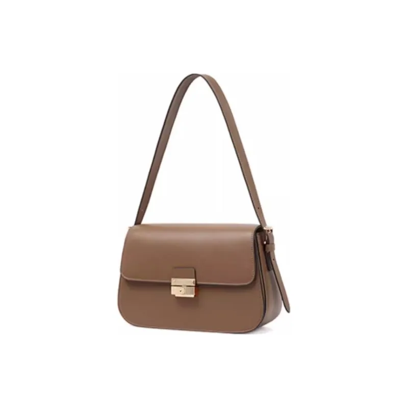 TUCANO Cow Leather Saddle Bag, Crossbody Bag, Shoulder Bag Trumpets Women's Brown-1