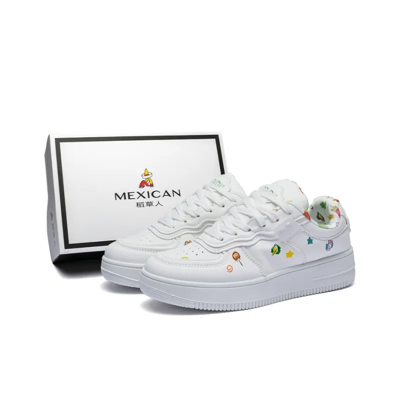 MEXICAN Abrasion Resistant Low Top Skateboard Shoes Women's-12