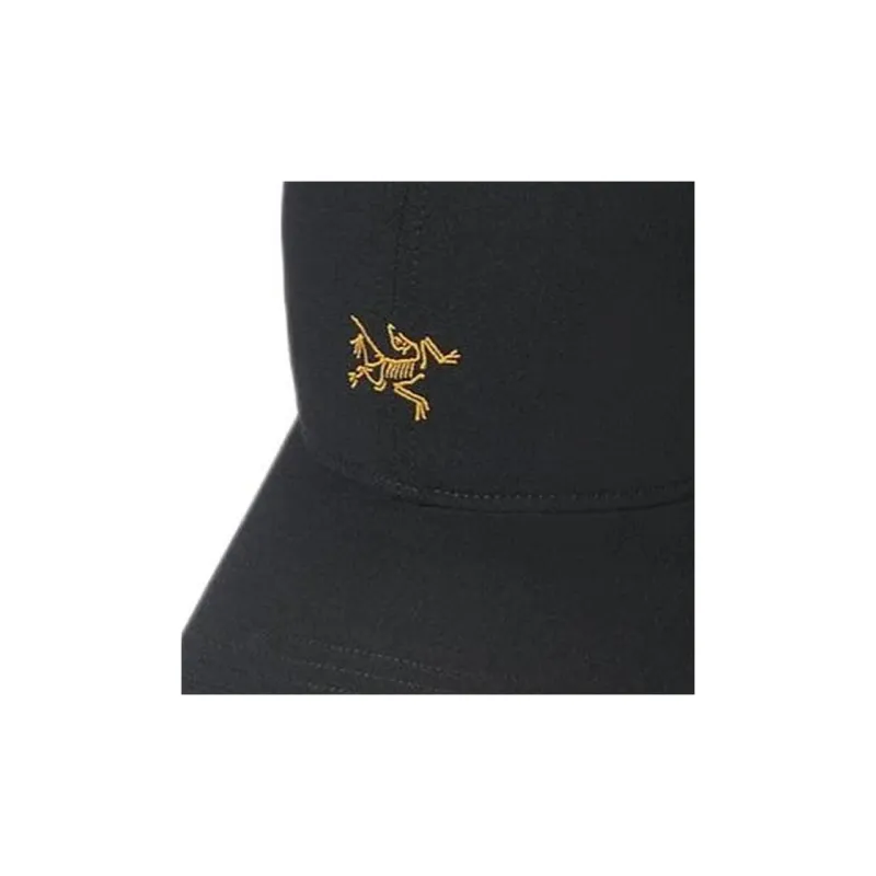 Arcteryx Polyester Plain Weave Fabric Baseball Caps Unisex Black-2
