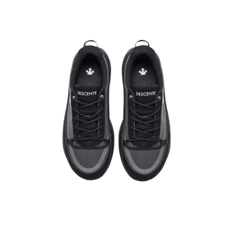 DESCENTE Dualis Anti Slip Wear Resistant Low Top Casual Shoes Unisex Black-3