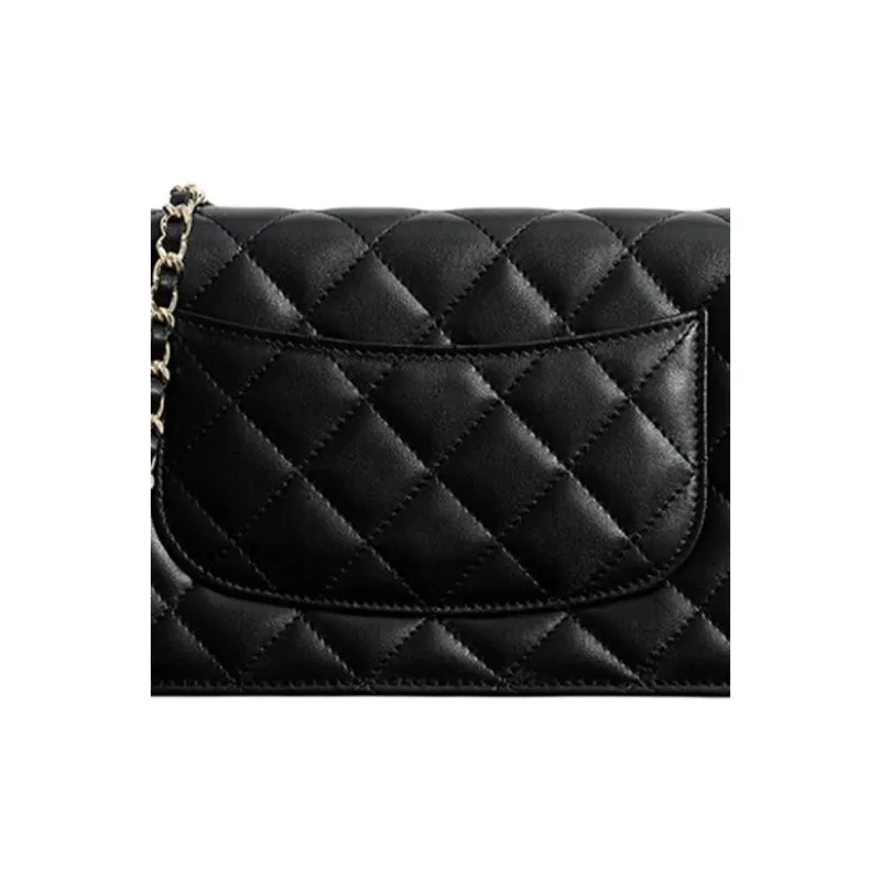 CHANEL 19Bag Lambskin Flap Bag, Chain Bag, Shoulder Bag Women's Black-5
