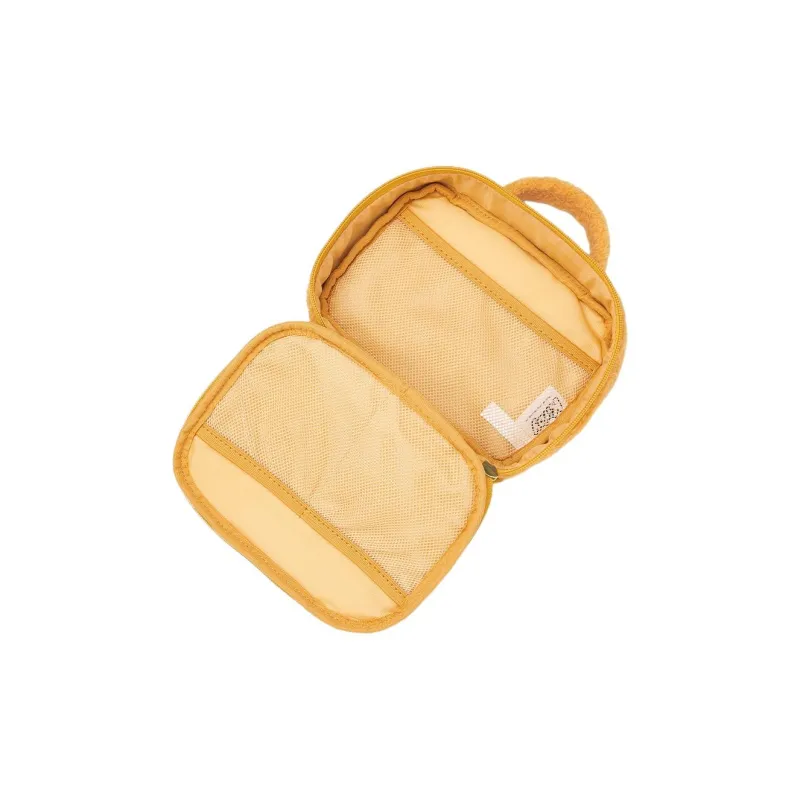 GU Kirby Collaboration Edition Polyester Makeup Bag Small Size Women's Orange Red-2