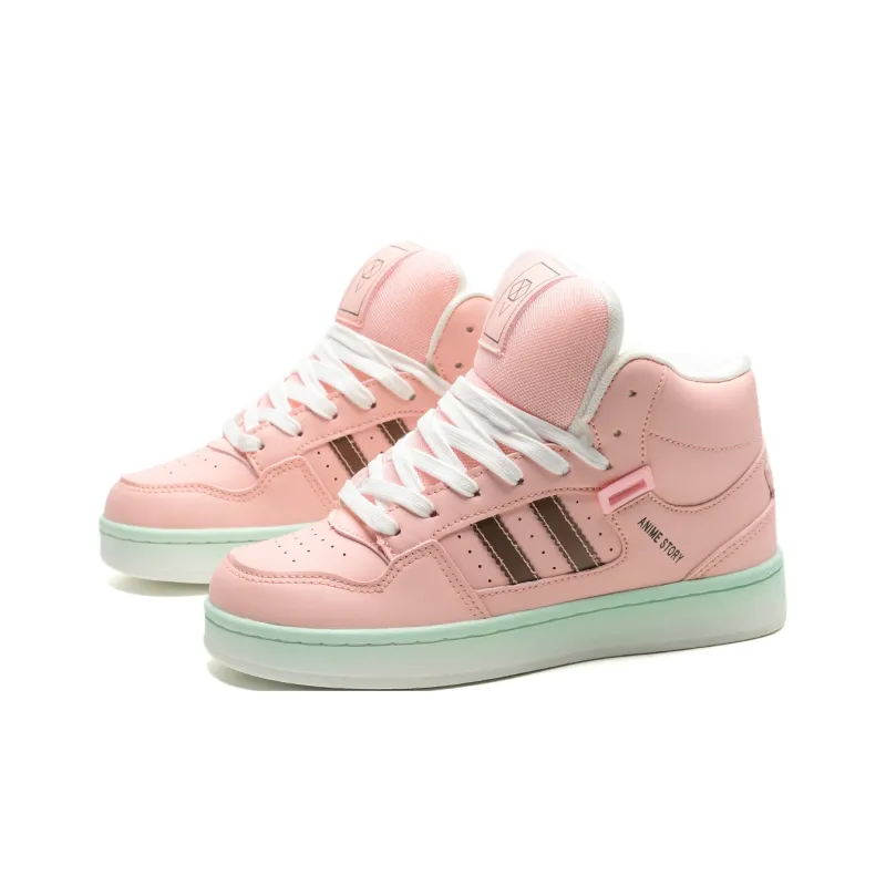Circle Small Coverage Slip Resistant Balance Height Increasing Mid Top Skateboard Shoes Unisex Box Included-14