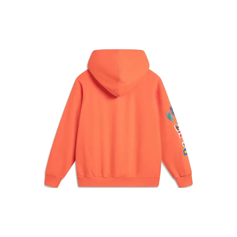 LiNing Sweatshirt Men's Pink Orange Orange-1