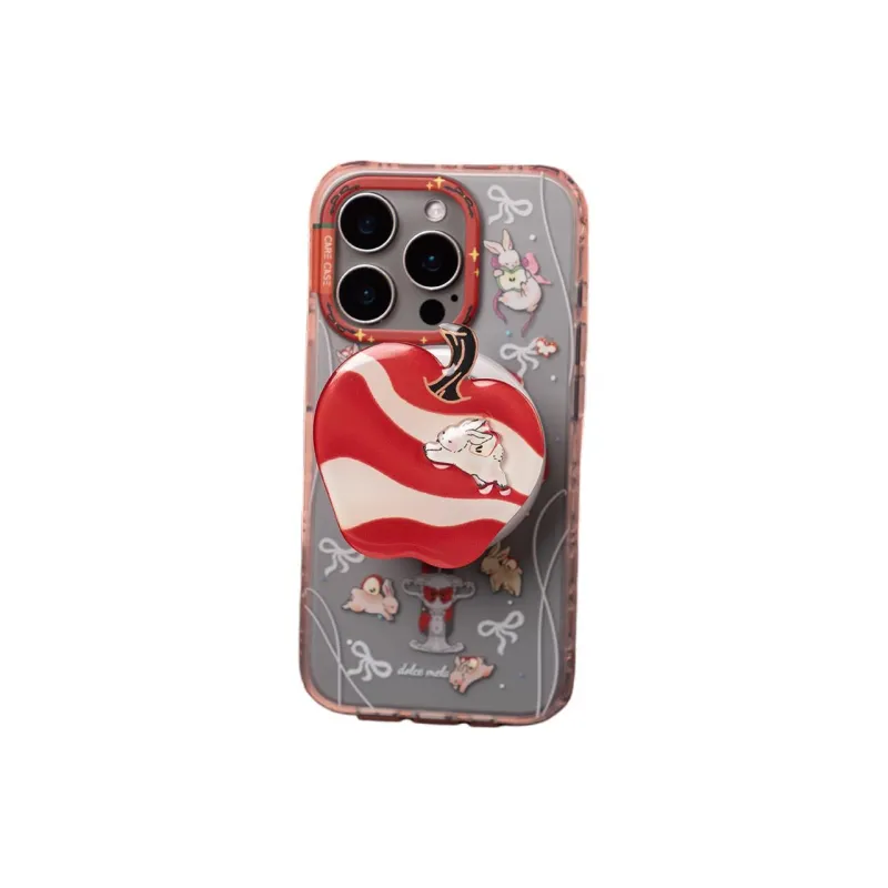 CARECASE TPU Material Apple Rabbit Wonderland Magnetic Phone Case Compatible With IPhone 16 15 14 Pro Max-3