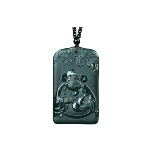 HUWEI Hetian Jade Necklaces Green Jade Unisex