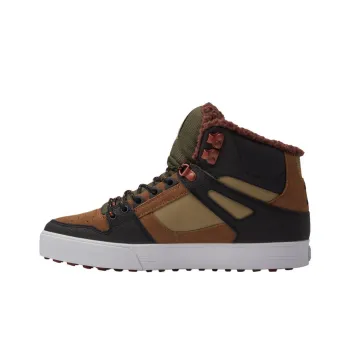 DC Shoes Pure High WNT High Top Skateboard Shoes Men's Brown
