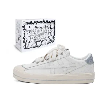BOOM GUY Skateboard Shoes Unisex Low Top Beige