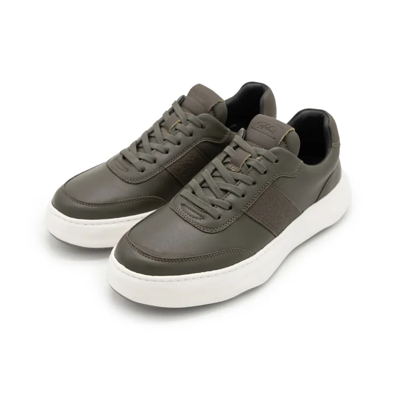 Satchi Low Top Skateboard Shoes Men's Army Green-2