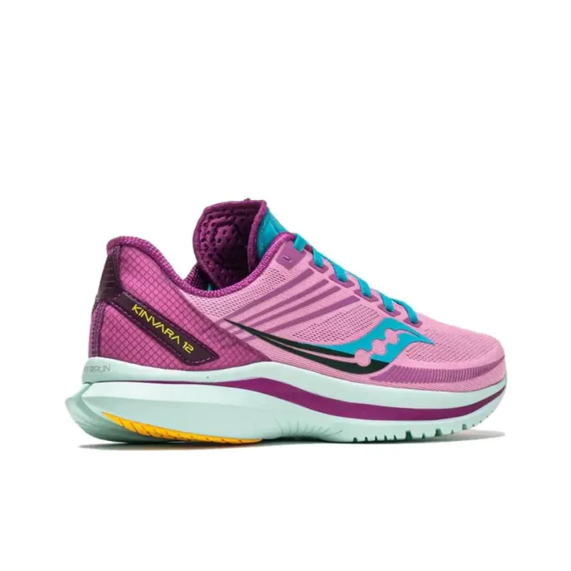 Saucony Kinvara 12 Anti-Slip Wear-Resistant Low-Top Running Shoes Women's Pink-3