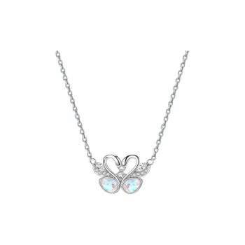 2801 S925 Silver Necklaces Women's