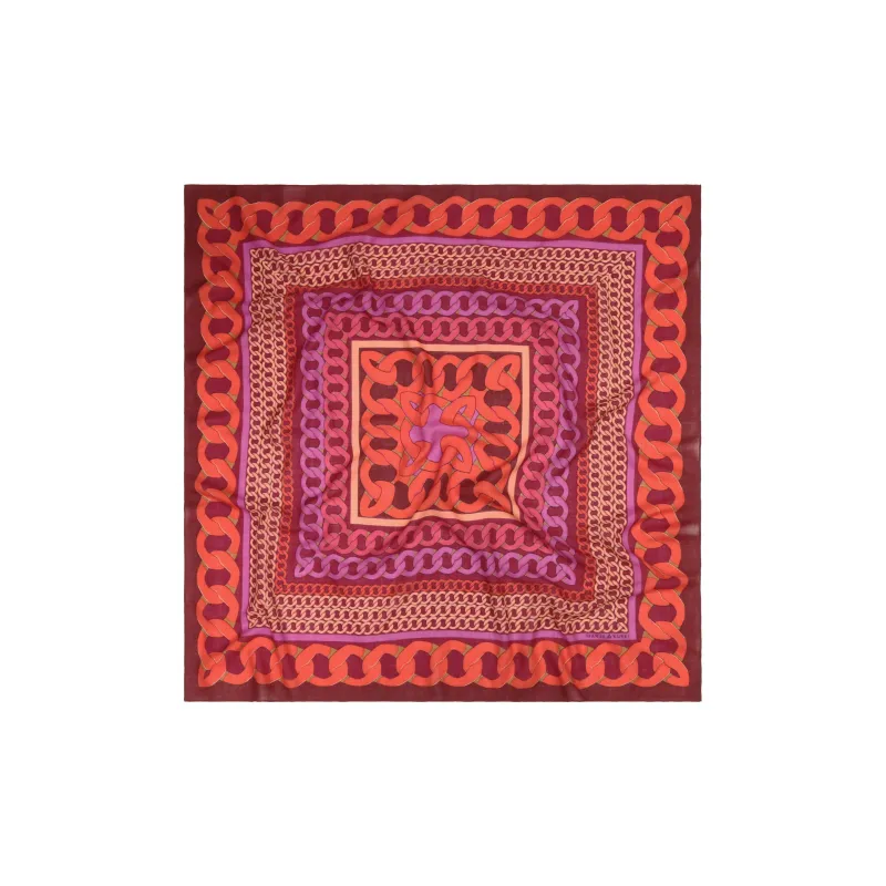 MARJAKURKI Red Scarf Atmosphere Fall Greeting Card Elegance Unisex-1