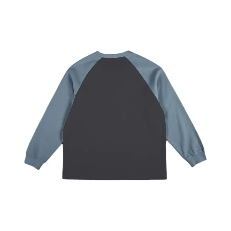 Snowday Sweatshirt Unisex Navy Blue With Gray Blue-1