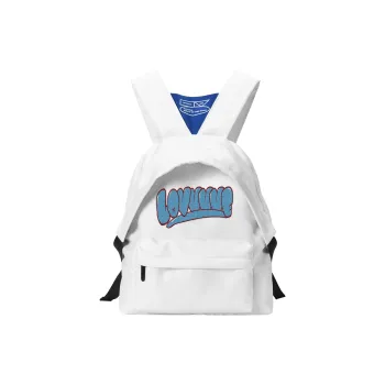 LOVVVVE PU Cloud Rabbit Backpack Unisex White