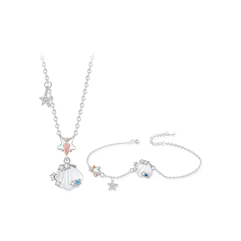 STQ S925 Silver Necklaces Women's Bestie Girlfriend Box-8