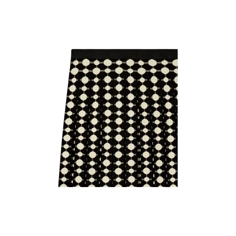 TORY BURCH All Over Geometric Pattern Pleated Skirt-2