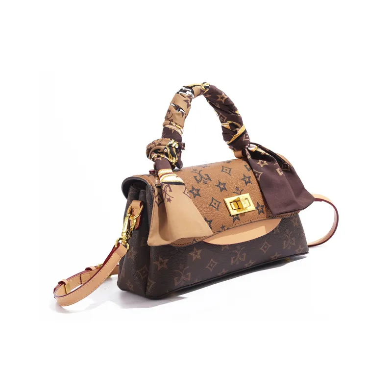 MISS GAIL Synthetic Leather Shoulder Bag, Crossbody Bag, Handbag Regular Women's Apricot Gray-1