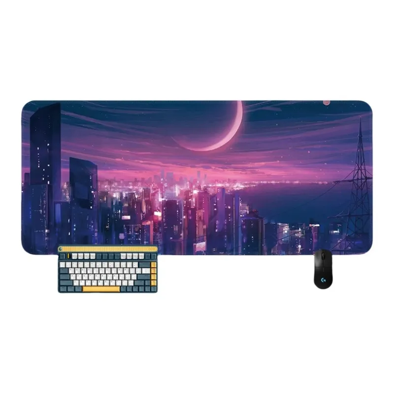 SHIBADU Rubber Cyberpunk Style Extra Large Gaming Esports Computer Desk Mat And Keyboard Pad For Men Mouse Pads-15