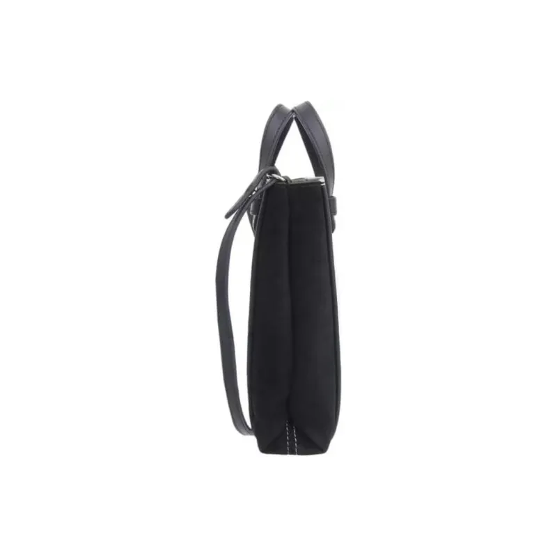 Furla Miastella Leather Handbag, Shoulder Bag, Crossbody Bag Mini Women's White & Black-2