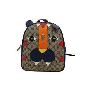GUCCI Canvas Backpack Kids' Ebony & Multicolor