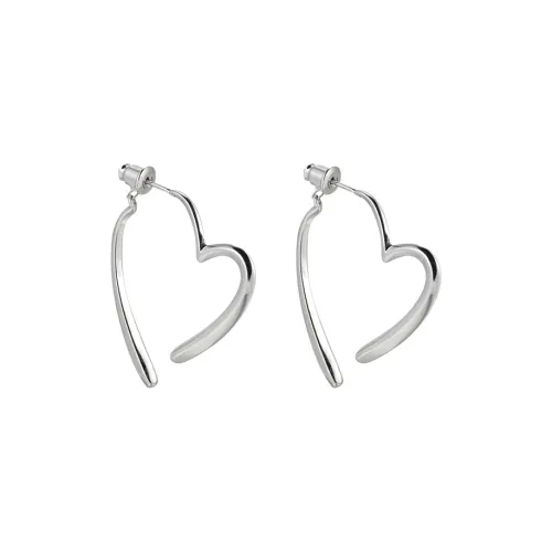 CUOOYINO 925 Silver Needles Earrings Women's Silver