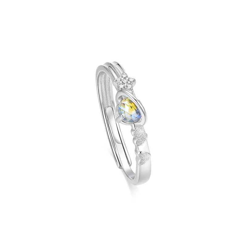 KADER Star Wish Series 925 Sterling Silver Rings Unisex Silver Gift Girlfriend-3