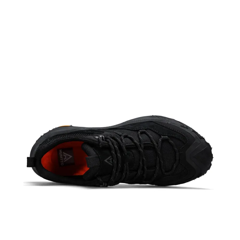 HUMTTO Shock Absorbers With Slip Resistant And Abrasion Resistant Properties Low Top Hiking Shoes Men's Black-2