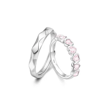 GLOIRE S925 Silver Rings Unisex Elegant Niche Design Sparkling Fashion Versatile Commute