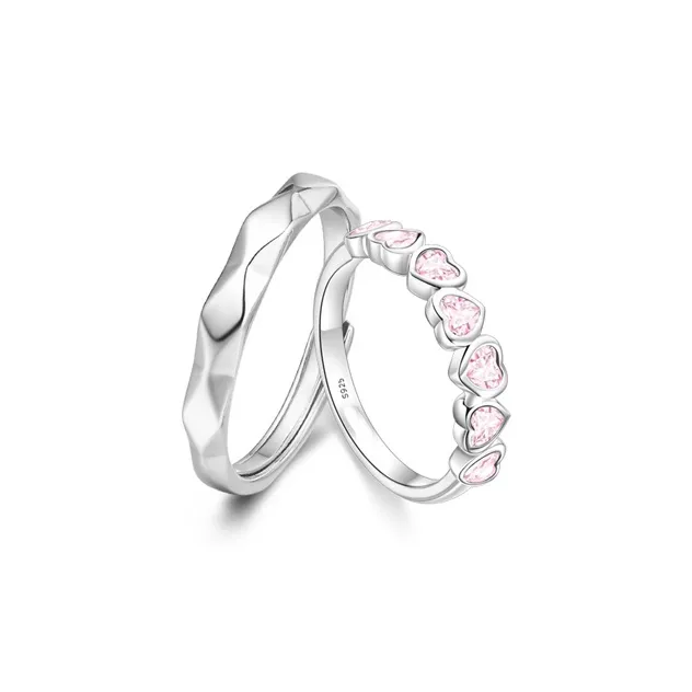 GLOIRE S925 Silver Rings Unisex Elegant Niche Design Sparkling Fashion Versatile Commute-0