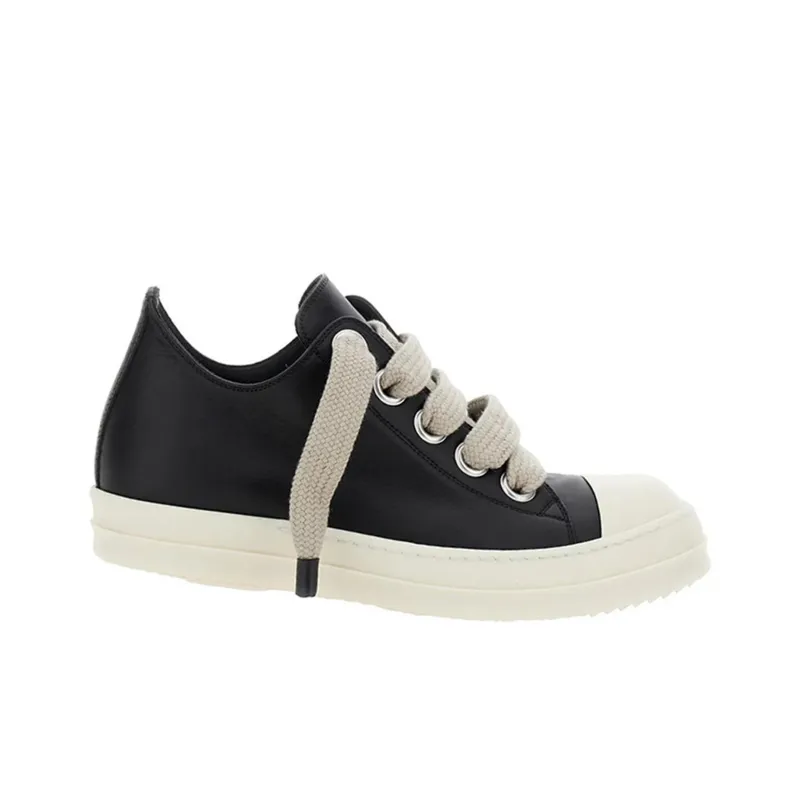 RICK OWENS/RO Low Top Skateboard Shoes Men's Black-1