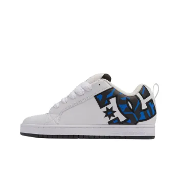 DC Shoes Court Graffik Low Top Skateboard Shoes Men's White
