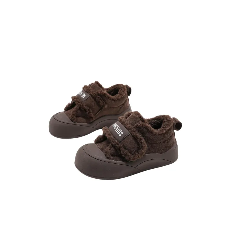 ABC KIDS Slip Resistant Cushioning Wear Resistant Rebound Lightweight Cushioning Warm Kids Lifestyle Shoes Brown Kids'-1