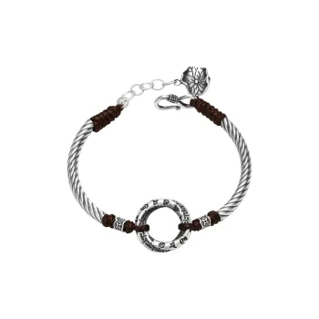 LIANDUO S999 Fine Silver Bracelets Men's