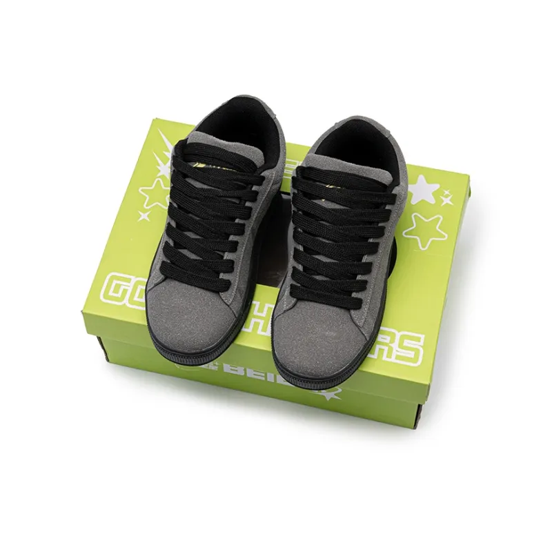 BEIER Trendy Individual Casual Slip Resistant Low Top Skateboard Shoes Unisex Gift Box Set-6
