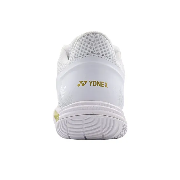 YONEX Cushioning Anti Slip And Wear Resistant Coverage Support Low Top Badminton Shoes Men's White Gold-3
