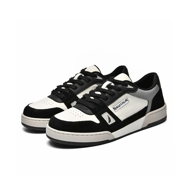 NAUTICA Luxury Trend Collection Anti-Slip And Wear-Resistant Height Increasing Low-Top Skateboard Shoes Men's-0