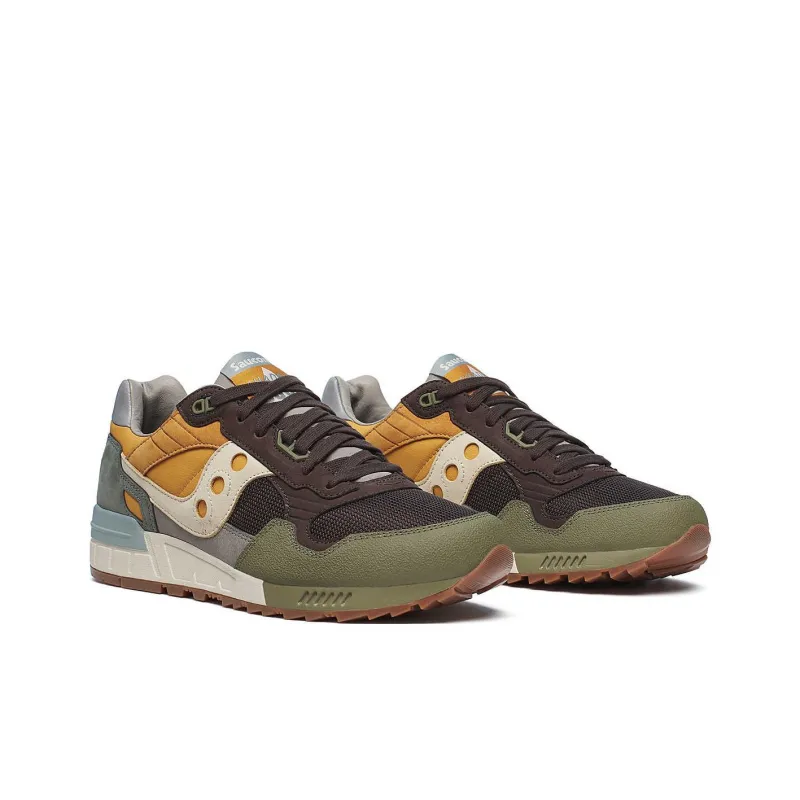 Saucony Shadow 5000 Anti Slip Wear Resistant Low Top Running Shoes Unisex Umber-2