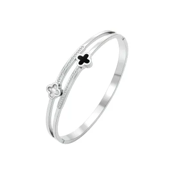 Listen To The Flowers Bloom Titanium Steel Bangles Women's