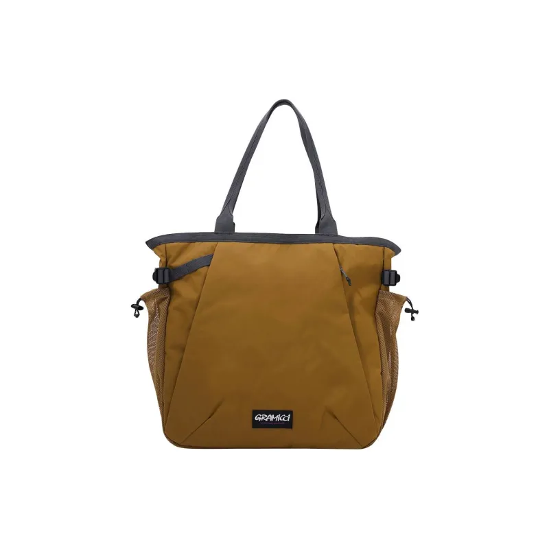 Gramicci Nylon Tote Bag, Shopping Bag, Shoulder Bag, Handbag Regular Unisex Tan-0