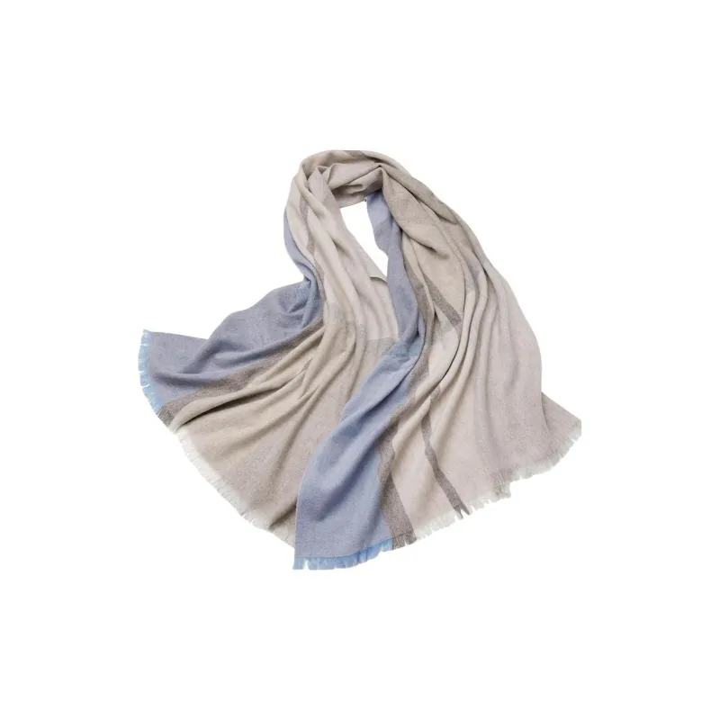 H YXIANG 100% Wool Knit Scarves Women's-5
