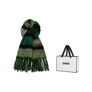 STUFFER Imitation Mohair Knit Scarves Unisex