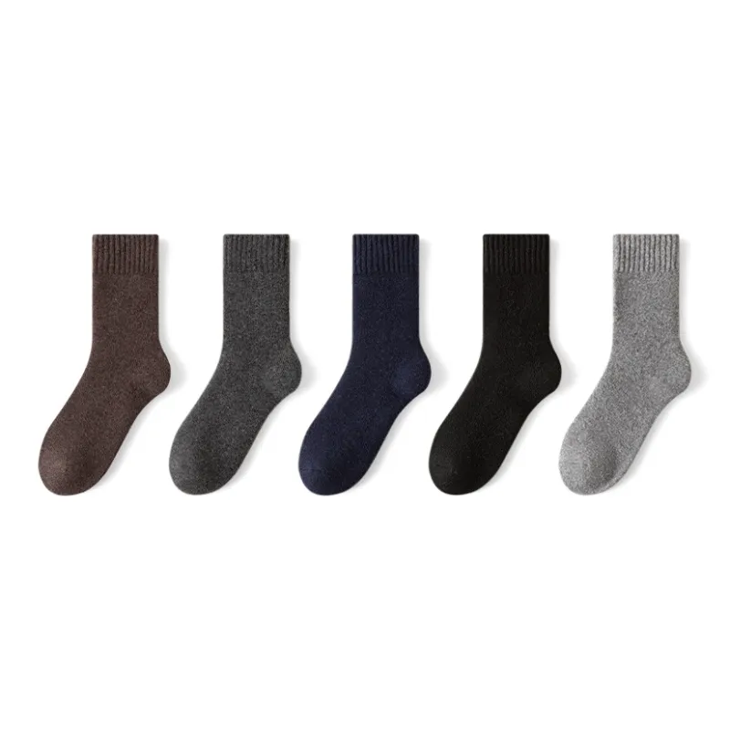 MIIOW Mid Calf Socks Women's 5 Pack-4