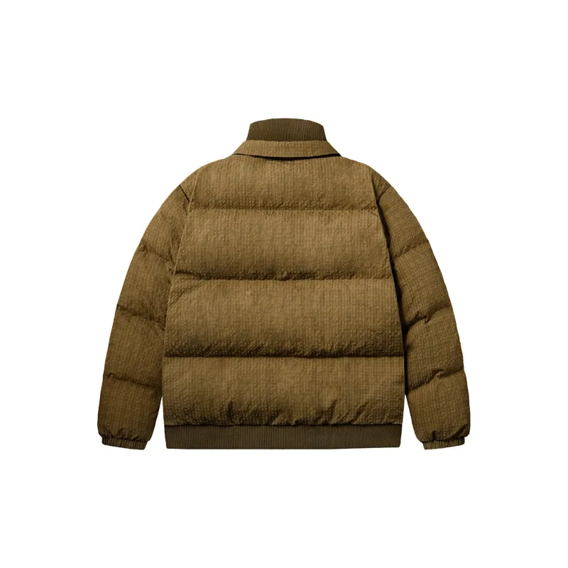 PSO Brand Down Jacket Unisex Khaki-1